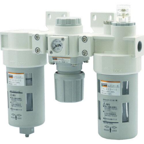 ■TRUSCO FRLユニット 口径Rc3/8(3点セット) TACT40310(4960131)