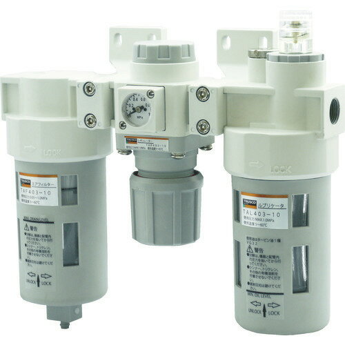 ■TRUSCO FRLユニット 口径Rc1/4(3点セット) TACT4038(4960157)