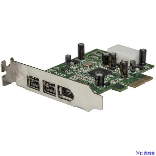 ■StarTech FireWire増設カード/PCIe − 2x IEEE 1394b+1x 1394a/ロープロ PEX1394B3LP(4975400)[法人限定][外直送元]