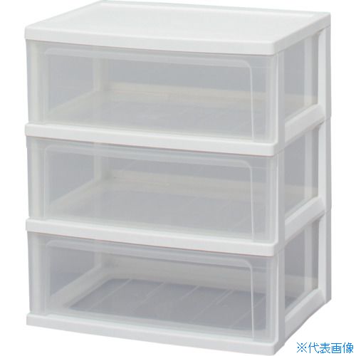 ■IRIS 221328 ワイドチェスト クリア W-543 W543(4986474)[送料別途お見積り][法人限定]