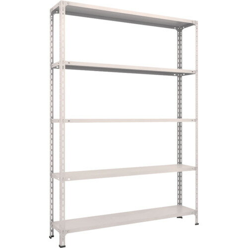 ■TRUSCO スチールラック 軽量棚開放型 W1500XD300XH2100 5段 ネオグレー 75V15(NG)(5038952)