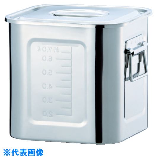 オレンジブック トラスコ中山　TRUSCOSUGICO ステンレス角タンク 12.6L 取手付 〔品番:FC9〕[ 注番:5056837]特長●フタの裏に引っ掛け金具が付いていますので、フタの置き場を必要としません。用途●液体・粉体等の持ち運び、一時保管に。仕様●容量(L)：12.6●取手：あり●外形寸法(mm)幅：250●外形寸法(mm)奥行：250●外形寸法(mm)高さ：243●有効内寸(mm)幅：240●有効内寸(mm)奥行：240●有効内寸(mm)高さ：240仕様2●フタ付材質/仕上●ステンレス（SUS304）セット内容/付属品注意原産国（名称）日本JANコード4560127490123本体質量2.32kgオレンジブック トラスコ中山　TRUSCOSUGICO ステンレス角タンク 12.6L 取手付 〔品番:FC9〕[注番:5056837][本体質量：2.32kg]《包装時基本サイズ：264×274×259》〔包装時質量：2450g〕分類》研究用品》ボトル・容器》ステンレスタンク☆納期情報：メーカー取り寄品（弊社より発送）