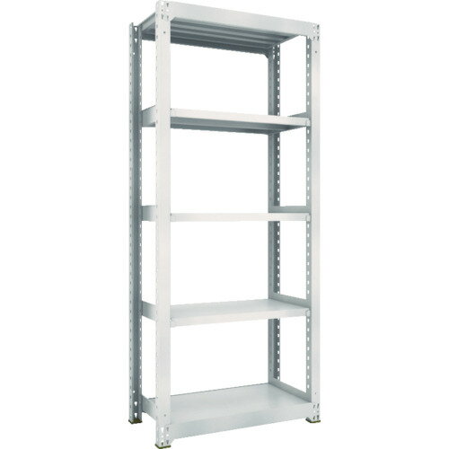 ■TRUSCO スチールラック M5型中量棚 900X471XH2100 5段 単体 ネオグレー M57355(NG)(5064104)