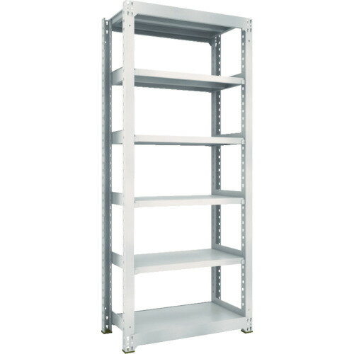 オレンジブック トラスコ中山　TRUSCOTRUSCO スチールラック M3型中量棚 900×471×H2100 6段 単体 ネオグレー 〔品番:M37356〕[ 注番:5065569]特長●ボルトを1本も使用していないボルトレス構造で、分...