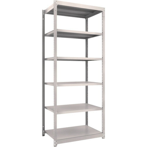 ■TRUSCO スチールラック M1.5型軽中量棚 860×595×H2100 6段単体 ネオグレー M1.57366(NG)(5066565)