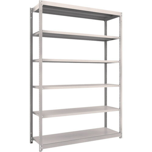 ■TRUSCO スチールラック M1.5型軽中量棚 1460×445×H2100 6段単体 ネオグレー M1.57546(NG)(5066760)