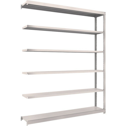 ■TRUSCO スチールラック M1.5型軽中量棚 1760×295×H2100 6段連結 ネオグレー M1.57636B(NG)(5084067)