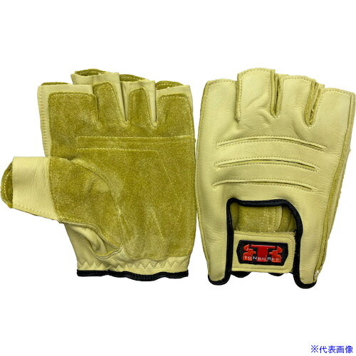 オレンジブック トラスコ中山　TRUSCOトンボレックス 牛革製半指手袋 ベージュ 〔品番:C5303L〕[ 注番:5092241]特長●オーバーグローブ・単体使用、使い方自由の必須アイテムです。仕様●色：ベージュ●サイズ：3L●全長(cm...