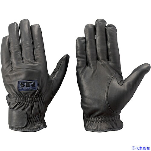 ■トンボレックス 牛革製薄手防寒手袋 ブラック CSB251BKL(5092261)[送料別途お見積り][法人限定][掲外..
