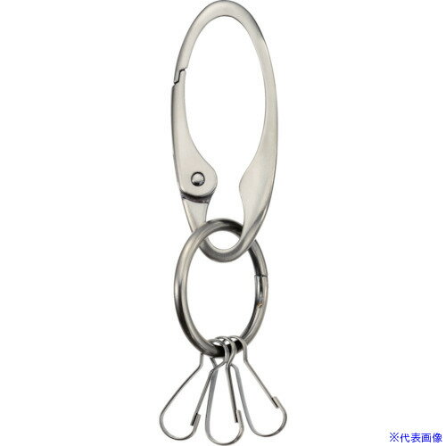 オレンジブック トラスコ中山　TRUSCOMARKEY カラビナキーホルダー 〔品番:CK3〕[ 注番:5094363]特長●ダイキャスト製のカラビナです。仕様●色：サテンシルバー●横(mm)：31●縦(mm)：130仕様2材質/仕上●亜鉛...