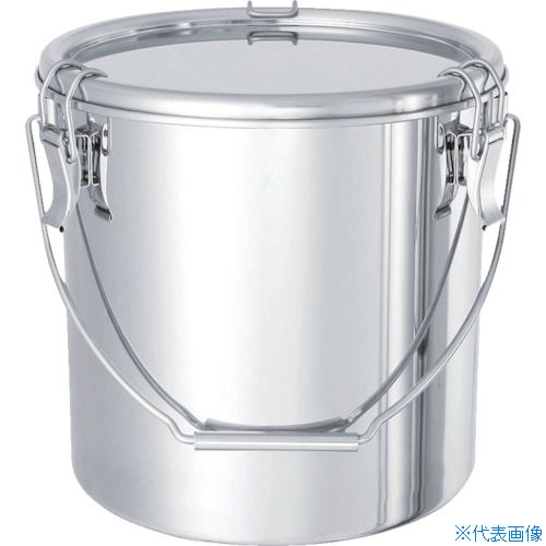 オレンジブック トラスコ中山　TRUSCOMONOVATE ステンレスタンク テーパー付吊下げ密閉タンク(フタ付) 15L 〔品番:TPCTB27〕[ 注番:5096014]特長●本体とフタの締め付けをキャッチクリップで行う密閉式容器です。●胴体にテーパー（傾斜）が付いているため、収納コンパクトな積み重ねタイプです。●内外面バフ研磨仕上げです。●シリコンゴムパッキンを使用しています。●底面フラットタイプのため粉・液だまりがありません。用途●液体・粉体などの保存容器。仕様●容量(L)：15●直径(mm)：316●高さ(mm)：285●内径(mm)：270●深さ(mm)：279●取手：吊り付●蓋タイプ：密閉蓋(クリップ式)仕様2●フタ付●食品衛生法適合●パッキンは別作にて各種対応可能です(バイトンゴム、CR、NBR、EPDM)材質/仕上●容器本体・フタ：ステンレス（SUS304）●パッキン：シリコンゴムセット内容/付属品注意原産国（名称）日本JANコード4560132182600本体質量2.6kgオレンジブック トラスコ中山　TRUSCOMONOVATE ステンレスタンク テーパー付吊下げ密閉タンク(フタ付) 15L 〔品番:TPCTB27〕[注番:5096014][本体質量：2.6kg]《包装時基本サイズ：325×325×325》〔包装時質量：3kg〕分類》研究用品》ボトル・容器》ステンレスタンク☆納期情報：仕入れ先通常在庫品 (欠品の場合有り)
