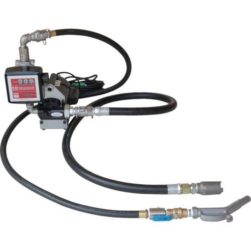 ■アクアシステム 流量計付ホース接続電動ポンプ (100V) オイル 油 K33EVH100(5096812)[法人限定][外直送元]