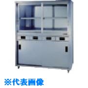■アズマ 上下二段式ステンレス保管庫 片面引出付900×900×1800 ACSO900L(5103 ...