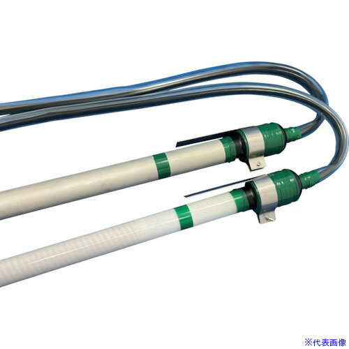 ■加島 薬液用投込みヒータ(石英) φ34×660 200V 3Kw コード1.5M QT346603(5138995)[送料別途お見積り][..