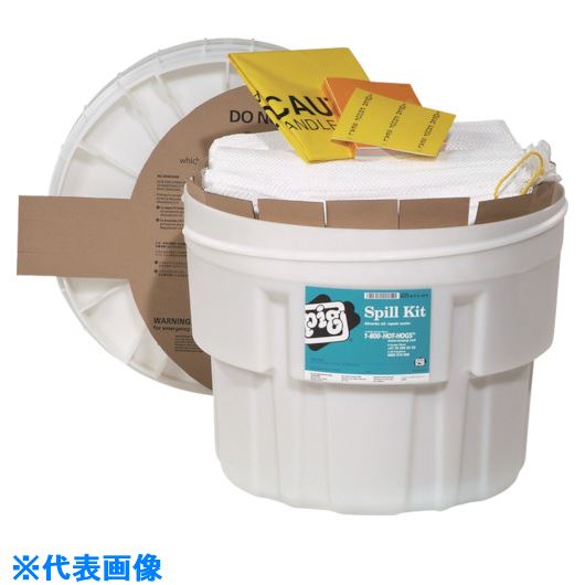 オレンジブック トラスコ中山　TRUSCOpig ピグ76Lコンテナ入りスピルキット 〔品番:KIT41101〕[ 注番:5142407]特長●回転式のフタは開閉が容易です。●緊急漏洩対策に最適です。●UN規格（1H2/X75/S　UN1H2/Y100/S容器等級1、2、3）に適合しています。用途●オイル専用。●緊急漏洩対策キット。仕様●油吸収量(L/セット)：45.1●吸収量(L/セット)：45.1仕様2●容器サイズ●上部直径×底部直径×高さ(mm)：573×451×486材質/仕上●容器素材：ポリエチレン●中身：ポリプロピレン（PP）セット内容/付属品注意原産国（名称）アメリカJANコード4560139796244本体質量11.8kgオレンジブック トラスコ中山　TRUSCOpig ピグ76Lコンテナ入りスピルキット 〔品番:KIT41101〕[注番:5142407][本体質量：11.8kg]《包装時基本サイズ：580×580×510》〔包装時質量：12kg〕分類》清掃・衛生用品》清掃用品》吸収材☆納期情報：メーカー直送品（送料元払い）【法人限定＝会社名ご記入お願い致します。】 ※北海道・沖縄・離島は運賃別途商品も含む