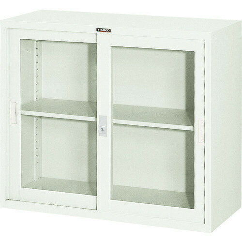 ■TRUSCO スタンダード書庫(A4判D400)ガラス引違W880XH750 FJG40G7(5206669)[法人限定][直送元]