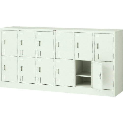 ■TRUSCO 多人数用ロッカー12人用 1775X415XH880 シリンダ錠式 SHG12A(5208866)[法人限定][直送元]
