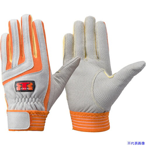 ■トンボレックス パラ系アラミド繊維&人工皮革製手袋 オレンジ K501RM(5217785)[送料別途お見積り][法..