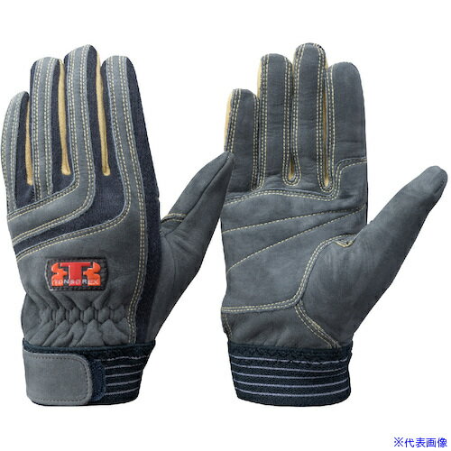 ■トンボレックス パラ系アラミド繊維&牛革ヌバック手袋 ネービー K505NVLL(5217871)[送料別途お見積り]..