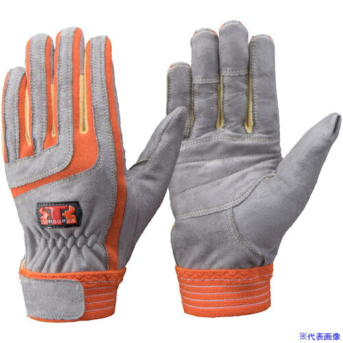 ■トンボレックス パラ系アラミド繊維&人工スエード製手袋 オレンジ K5017RS(5219415)[送料別途お見積り..