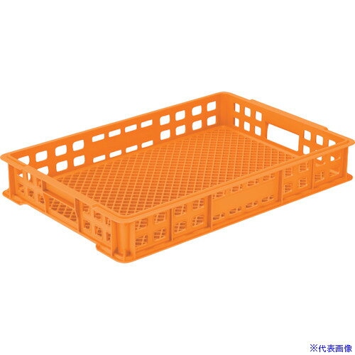 オレンジブック トラスコ中山　TRUSCOサンコー 麺コンテナー 101253 14型 〔品番:10125300〕[ 注番:5253320]特長●全面メッシュコンテナーのため、通気性に優れます。●原料は特殊強化PPを使用し、高温条件下(90℃)の蒸気殺菌工程で使用の際にも、底垂れを極力防止します。用途●麺の保管、運搬用コンテナーとして。仕様●容量(L)：14●色：オレンジ●外形寸法(mm)間口：565●外形寸法(mm)奥行：381●外形寸法(mm)高さ：86●有効内寸(mm)間口：526●有効内寸(mm)奥行：346●有効内寸(mm)高さ：66仕様2材質/仕上●特殊強化ポリプロピレン（PP）セット内容/付属品注意原産国（名称）日本JANコード4983049003590本体質量1205gオレンジブック トラスコ中山　TRUSCOサンコー 麺コンテナー 101253 14型 〔品番:10125300〕[注番:5253320][本体質量：1205g]分類》物流・保管用品》コンテナ・パレット》食品用コンテナ☆納期情報：オレンジブック掲載以外でメーカー直送品【法人限定＝会社名ご記入お願い致します。】