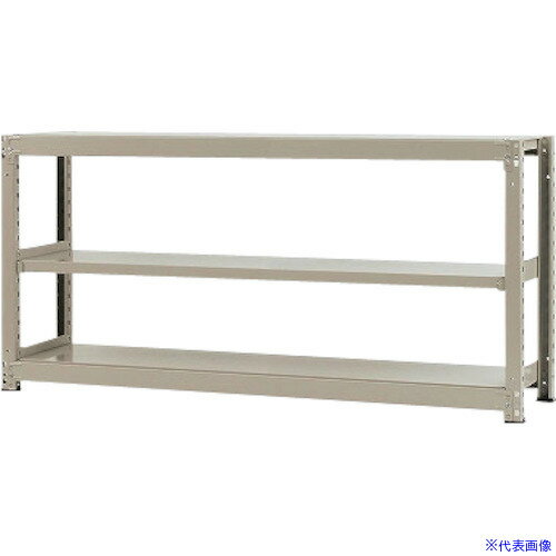 Office Cabinets - ■北島 中量300K単体W1800XD750XH900ニューアイボリ—3段 T30018075903(5259213)[法人限定][外直送元]