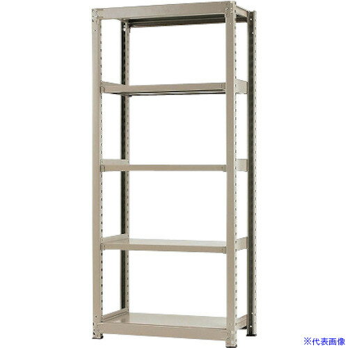 オレンジブック トラスコ中山　TRUSCO北島 中量300K単体W900XD450XH2100ニューアイボリ—5段 〔品番:T30090452105〕[ 注番:5259604]特長●ボルトレスで組立が簡単しかも1段／耐荷重が300kgで連結...