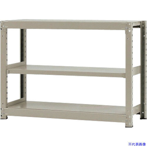 ■北島 中量500K単体W1200XD450XH900ニューアイボリ—3段 T50012045903(5259695)[法人限定][外直送元]