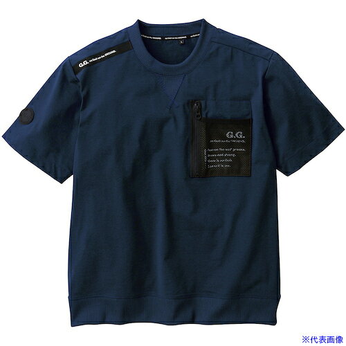 ■G.G. 8255−53 半袖Tシャツ ネイビー M 8255531M(5295863)[送料別途お見積り][法人限定][掲外取寄]