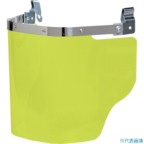 ■TRUSCO ヘルメット取付型大型防災面 イエロー(前面プレートなし) LFSY(5334256)