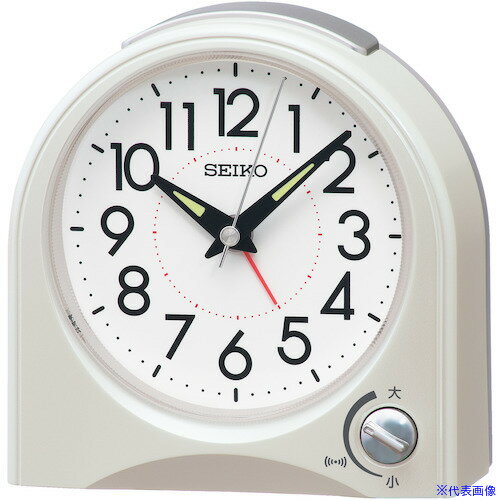 オレンジブック トラスコ中山　TRUSCOSEIKO クオーツ目ざまし時計 KR520W 〔品番:KR520W〕[ 注番:5346038]特長●前面のつまみでアラーム音量を調節できる見やすい目ざまし仕様●厚さ(mm)：55●電源：単三アルカ...