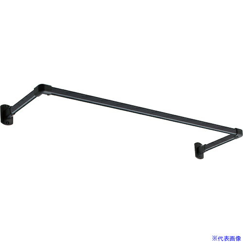 ■TOSO ハンギングバーH‐1正面付けCタイプセット ブラック W900XD250 30017046(5346411)[送料別途お見積り][法人限定][外直送]