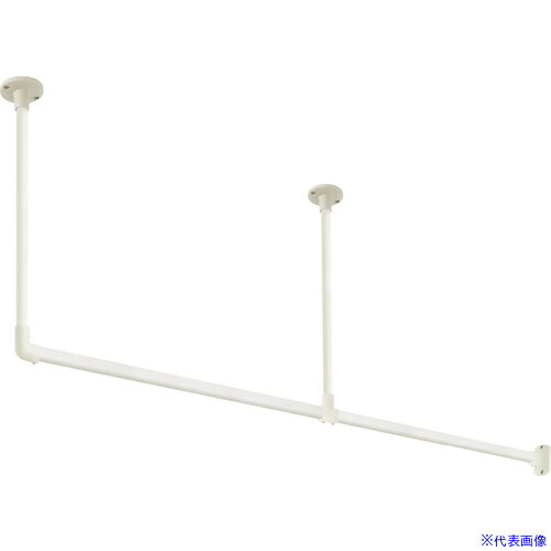 樂天商城 - ■TOSO ハンギングバーH‐1天井付けLタイプセット ホワイト W2780XH250 30017037(5346447)[送料別途お見積り][法人限定][外直送]