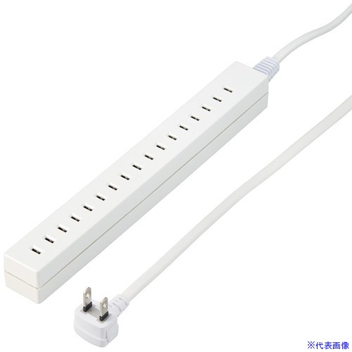 ■YAZAWA 差し込みフリータップベーシックホワイト2.5m H85025WH2(5357916)