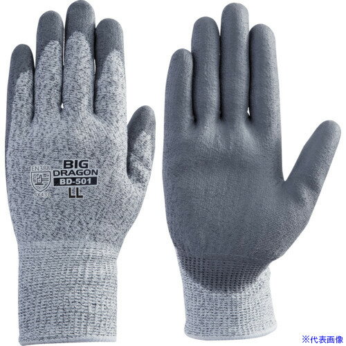 ■富士グローブ BD−501 M PUノンカットグリップ 7042(5364999)×10[送料別途お見積り][法人限定][掲外取寄]