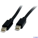 ■スターテック Mini DisplayPort 1.2ケーブル/2m/4K60Hz/オス-オス/ブラック/mDP モニターケーブル MDISP2M(53800...