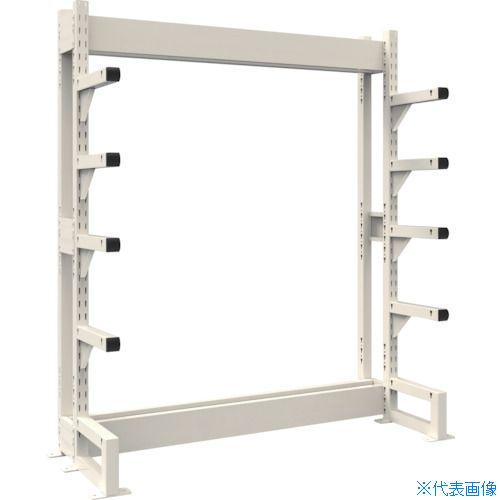 オレンジブック トラスコ中山　TRUSCOTRUSCO ボルトレス長尺保管棚M3 単式基本1500X450XH1800 5段 〔品番:VRM36555〕[ 注番:5382396]特長●長尺物の出し入れがスムーズに行え荷傷みの心配もなくコンパクトに保管ができます。●サイズバリエーションが豊富なため、様々な長さや大きさ、重量の長尺物を保管できます。●ボルトを1本も使用していないボルトレス構造のため、分解・組み立て作業が簡単で、作業時間を大幅に短縮できます。●アームは嵌合式のため、段ピッチ変更が容易に行えます。●支柱フレームとアームには、ねじれに強い角パイプを使用しているので頑丈です。●オプションの棚板を組み合わせることで長尺保管棚としてではなく、様々な使い方ができます。●オールアンカー（M8×70）標準装備、必ずアンカー固定が必要です。用途●長尺物の保管・管理に。仕様●間口(mm)：1545●奥行(mm)：682●高さ(mm)：1806●色：ネオグレー●段数(段)：5●均等積載量(kg/アーム)：300●最大積載量(kg/台)：1500●段調整ピッチ(mm)：25●本体仕様：単体型●アーム長さ(mm)：432仕様2●組立式●段調整ピッチ：50mm●均等積載量：300kg/アーム●最大積載量：1500kg/台材質/仕上●スチールセット内容/付属品●オールアンカー(M8×70)12本注意●転倒の恐れがあるため付属のオールアンカーで必ず床固定を行ってください。●連結型のみでのご使用はできません。●床固定は専門の施工業者にご依頼ください。●車上渡しのため、お客様での荷降ろしが必要です。原産国（名称）日本JANコード4550414416080本体質量81.3kgオレンジブック トラスコ中山　TRUSCOTRUSCO ボルトレス長尺保管棚M3 単式基本1500X450XH1800 5段 〔品番:VRM36555〕[注番:5382396][本体質量：81.3kg]分類》物流・保管用品》物品棚》長尺物保管棚☆納期情報：メーカー直送品【法人限定＝会社名ご記入お願い致します。】