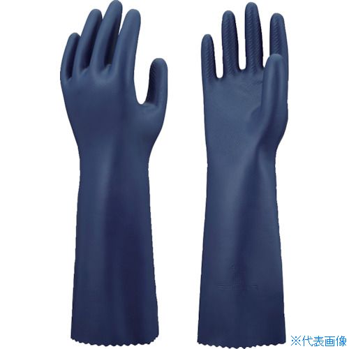 ■SHOWA ニトリルゴム製化学防護手袋 厚手ロングタイプ CN-751 L CN751L(5383362)