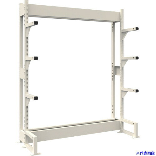 オレンジブック トラスコ中山　TRUSCOTRUSCO ボルトレス長尺保管棚M1.5 単式基本1500X450XH1800 5段 〔品番:VRM1.56555〕[ 注番:5385044]特長●長尺物の出し入れがスムーズに行え荷傷みの心配もなくコンパクトに保管ができます。●サイズバリエーションが豊富なため、様々な長さや大きさ、重量の長尺物を保管できます。●ボルトを1本も使用していないボルトレス構造のため分解・組み立て作業が簡単で、作業時間を大幅に短縮できます。●アームは嵌合式のため、段ピッチ変更が容易に行えます。●支柱フレームとアームには、ねじれに強い角パイプを使用しているので頑丈です。●オプションの棚板を組み合わせることで長尺保管棚としてではなく、様々な使い方ができます。●オールアンカー（M8×70）標準装備、必ずアンカー固定が必要です。用途●長尺物の保管・管理に。仕様●間口(mm)：1500●奥行(mm)：711●高さ(mm)：1805●色：ネオグレー●段数(段)：5●均等積載量(kg/アーム)：150●最大積載量(kg/台)：750●本体仕様：単体型●アーム長さ(mm)：461仕様2●組立式●段調整ピッチ：50mm●均等積載量：150kg/アーム●最大積載量：750kg/台材質/仕上●スチールセット内容/付属品●オールアンカー(M8×70)12本注意●転倒の恐れがあるため付属のオールアンカーで必ず床固定を行ってください。●連結型のみでのご使用はできません。●床固定は専門の施工業者にご依頼ください。●車上渡しのため、お客様での荷降ろしが必要です。原産国（名称）日本JANコード4550414372690本体質量53.2kgオレンジブック トラスコ中山　TRUSCOTRUSCO ボルトレス長尺保管棚M1.5 単式基本1500X450XH1800 5段 〔品番:VRM1.56555〕[注番:5385044][本体質量：53.2kg]分類》物流・保管用品》物品棚》長尺物保管棚☆納期情報：メーカー直送品【法人限定＝会社名ご記入お願い致します。】