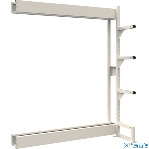 オレンジブック トラスコ中山　TRUSCOTRUSCO ボルトレス長尺保管棚M1.5 単式連結1500X450XH2100 4段 〔品番:VRM1.57554B〕[ 注番:5385062]特長●長尺物の出し入れがスムーズに行え荷傷みの心配もなくコンパクトに保管ができます。●サイズバリエーションが豊富なため、様々な長さや大きさ、重量の長尺物を保管できます。●ボルトを1本も使用していないボルトレス構造のため、分解・組み立て作業が簡単で、作業時間を大幅に短縮できます。●アームは嵌合式のため、段ピッチ変更が容易に行えます。●支柱フレームとアームには、ねじれに強い角パイプを使用しているので頑丈です。●オプションの棚板を組み合わせることで長尺保管棚としてではなく、様々な使い方ができます。●オールアンカー（M8×70）標準装備、必ずアンカー固定が必要です。用途●長尺物の保管・管理に。仕様●間口(mm)：1480●奥行(mm)：711●高さ(mm)：2105●色：ネオグレー●段数(段)：4●均等積載量(kg/アーム)：150●最大積載量(kg/台)：750●本体仕様：連結型●アーム長さ(mm)：461仕様2●組立式●段調整ピッチ：50mm●均等積載量：150kg/アーム●最大積載量：750kg/台材質/仕上●スチールセット内容/付属品●オールアンカー(M8×70)6本注意●転倒の恐れがあるため付属のオールアンカーで必ず床固定を行ってください。●連結型のみでのご使用はできません。●床固定は専門の施工業者にご依頼ください。●車上渡しのため、お客様での荷降ろしが必要です。原産国（名称）日本JANコード4550414372539本体質量34.1kgオレンジブック トラスコ中山　TRUSCOTRUSCO ボルトレス長尺保管棚M1.5 単式連結1500X450XH2100 4段 〔品番:VRM1.57554B〕[注番:5385062][本体質量：34.1kg]分類》物流・保管用品》物品棚》長尺物保管棚☆納期情報：メーカー直送品【法人限定＝会社名ご記入お願い致します。】