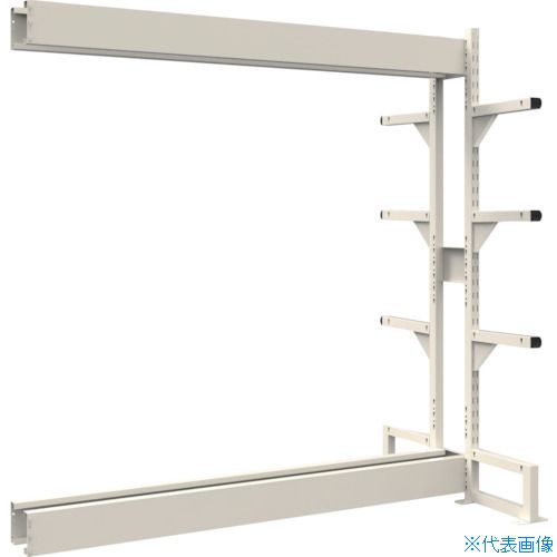 オレンジブック トラスコ中山　TRUSCOTRUSCO ボルトレス長尺保管棚M1.5 複式連結1800X300XH1500 4段 〔品番:VRM1.55634BW〕[ 注番:5385123]特長●長尺物の出し入れがスムーズに行え荷傷みの心配もなくコンパクトに保管ができます。●サイズバリエーションが豊富なため、様々な長さや大きさ、重量の長尺物を保管できます。●ボルトを1本も使用していないボルトレス構造のため、分解・組み立て作業が簡単で、作業時間を大幅に短縮できます。●アームは嵌合式のため、段ピッチ変更が容易に行えます。●支柱フレームとアームには、ねじれに強い角パイプを使用しているので頑丈です。●オプションの棚板を組み合わせることで長尺保管棚としてではなく、様々な使い方ができます。●オールアンカー（M8×70）標準装備、必ずアンカー固定が必要です。用途●長尺物の保管・管理に。仕様●間口(mm)：1780●奥行(mm)：872●高さ(mm)：1500●色：ネオグレー●段数(段)：4●均等積載量(kg/アーム)：150●最大積載量(kg/台)：1500●本体仕様：両面仕様連結型●アーム長さ(mm)： 311仕様2●組立式●段調整ピッチ：50mm●均等積載量：150kg/アーム●最大積載量：1500kg/台材質/仕上●スチールセット内容/付属品●オールアンカー(M8×70)8本注意●転倒の恐れがあるため付属のオールアンカーで必ず床固定を行ってください。●連結型のみでのご使用はできません。●床固定は専門の施工業者にご依頼ください。原産国（名称）日本JANコード4550414373468本体質量40.7kgオレンジブック トラスコ中山　TRUSCOTRUSCO ボルトレス長尺保管棚M1.5 複式連結1800X300XH1500 4段 〔品番:VRM1.55634BW〕[注番:5385123][本体質量：40.7kg]分類》物流・保管用品》物品棚》長尺物保管棚☆納期情報：メーカー直送品【法人限定＝会社名ご記入お願い致します。】