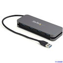 ■スターテック USBハブ/USB 3.0/4ポート Type-A /バスパワー/28cm巻き取り式ケーブル/ノートパソコン対応 HB30AM4AB(53881...