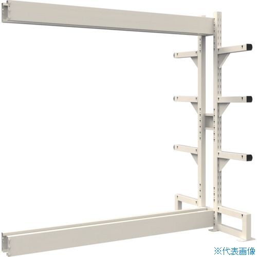 ■TRUSCO ボルトレス長尺保管棚M3 複式連結900X300XH1800 4段 VRM36334BW(5388225)[送料別途お見積り][法人限定][直送]