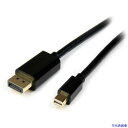 ■スターテック ディスプレイ変換ケーブル/mDP - DP 1.2/4m/4K60Hz/ブラック/モニターケーブル/ビデオコンバーター MDP2DPMM4M(5...