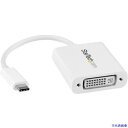 ■スターテック ディスプレイアダプター/USB-C - DVI/1920x1200 1080p/ホワイト/ビデオ 変換 コンバーター CDP2DVIW(5391...