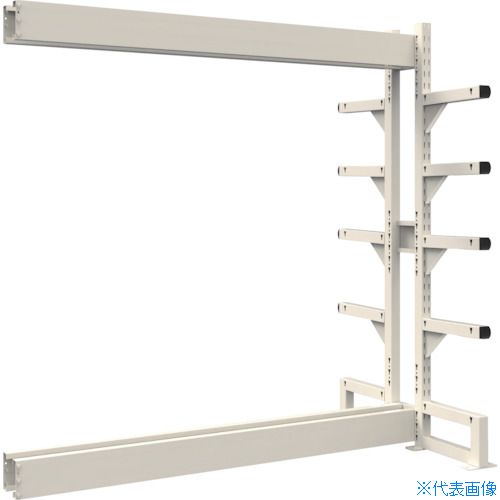 ■TRUSCO ボルトレス長尺保管棚M3 複式連結1500X450XH2100 5段 VRM37555BW(5393366)[送料別途お見積り][法人限定][直送](3.0)