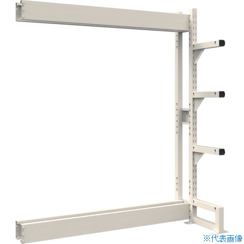 ■TRUSCO ボルトレス長尺保管棚M3 単式連結1800X300XH2100 4段 VRM37634B(5394863)[送料別途お見積り][..