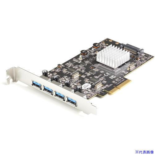 ■StarTech USB増設 PCIeカード/4x USB−A/2x ASM3142搭載/UASP/インターフェースボード PEXUSB314A2V2(5400079)