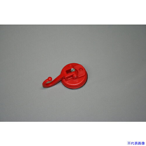 ■ノムラテック ダブルロック吸盤フック レッド N2373(5409431)[送料別途お見積り][法人限定][掲外取寄]