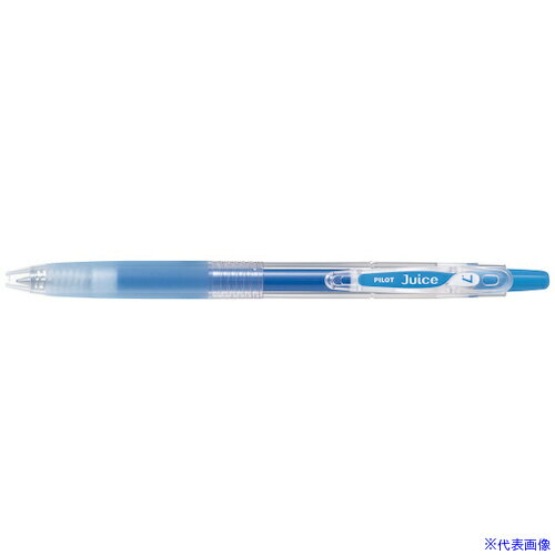 ■PILOT ゲルインキボールペン ジュース 細字 ライトブルー LJU10FLB(5435632)×10[送料別途お見積り][法人限定][掲外取寄]